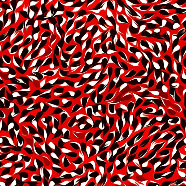 abstract seamless pattern with red and black spots