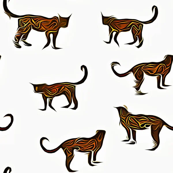 set of vector cats.