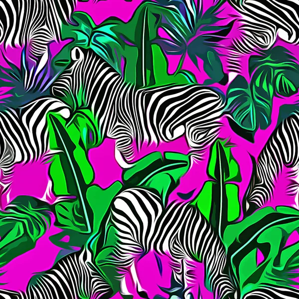 seamless pattern with zebra print. vector illustration.