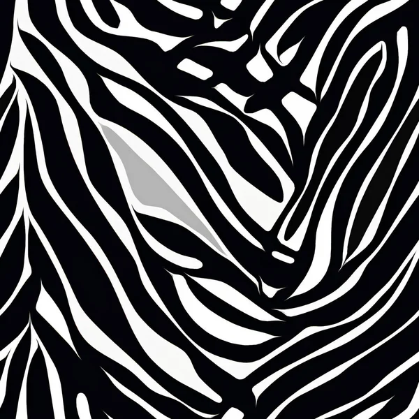 zebra print, black and white stripes, vector illustration