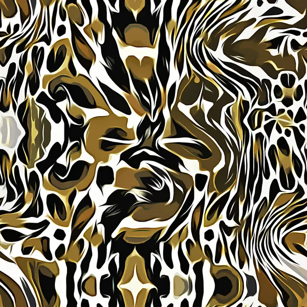 black and white seamless pattern with leopard print. vector illustration.