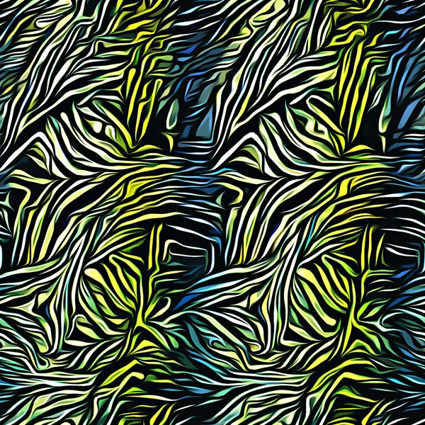 seamless pattern with hand drawn leaves. vector illustration.