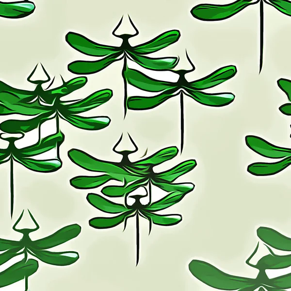 seamless pattern with hand drawn leaves. vector illustration