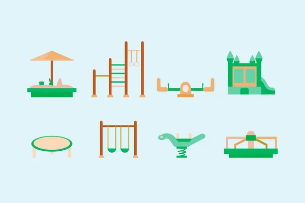 Peoples playground icons Royalty Free Vector Image