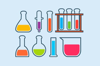erlenmeyer flask design vector flat modern isolated illustration