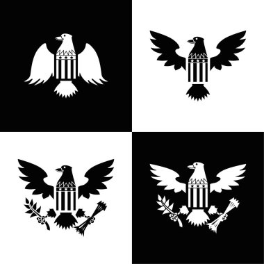 eagle seal logo vector design flat modern isolated illustration