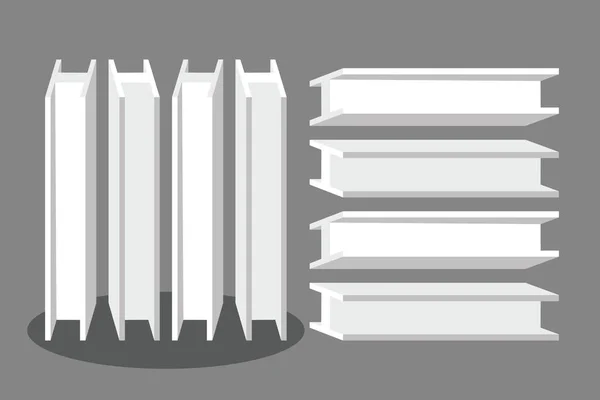steel beam design vector flat modern isolated illustration