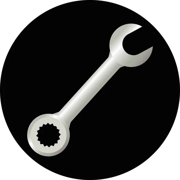 Wrench Icon Design Modern Flat Vector Isolated Illustration — Stock Vector