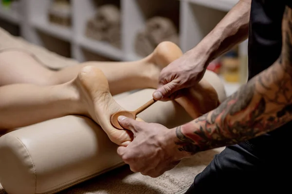 Acupressure Reflexology Natural Medicine Reflexology Acupressure Foot Massager Oppresses Energy — Stock Photo, Image