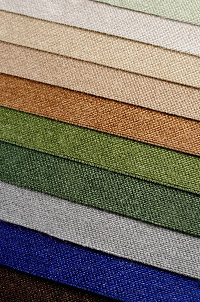 Catalog Different Shades Fabric Colors Variety Color Dense Fabric Color — ストック写真