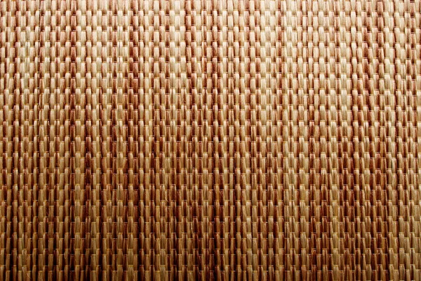 Wicker Background Made Natural Straw Full Frame Densely Woven Straw — Fotografia de Stock