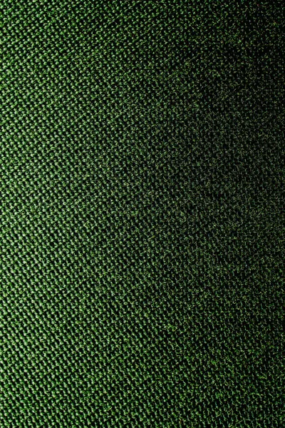 Hasır Desenli Tekstil Malzemesinin Koyu Yeşil Arka Planı Yakın Çekim — Stok fotoğraf