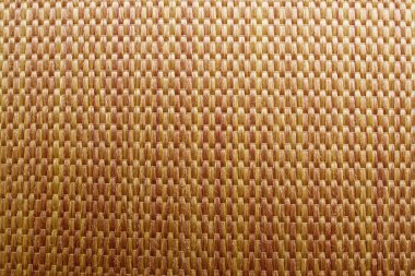 Hasır arka plan doğal samandan yapılmış. Yoğun biçimde dokunmuş saman desenli. Doğal, doğal arkaplan.