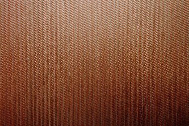 Kahverengi arka plan, güneş panjurları ya da paspas için kalın desenli kumaş, duvar kağıdı, kapat. Kumaş arkaplanı.