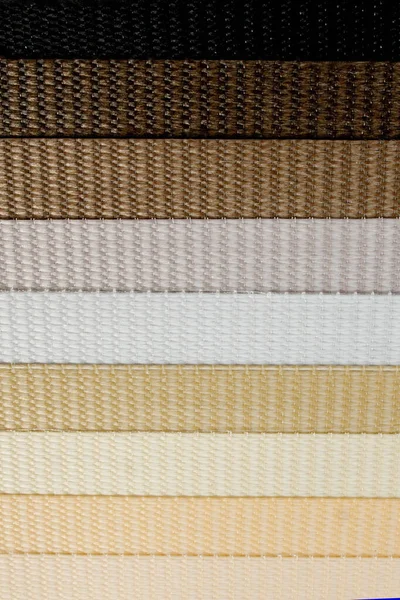 Catálogo Diferentes Tons Cores Tecido Variedade Cor Tecido Denso Paleta — Fotografia de Stock