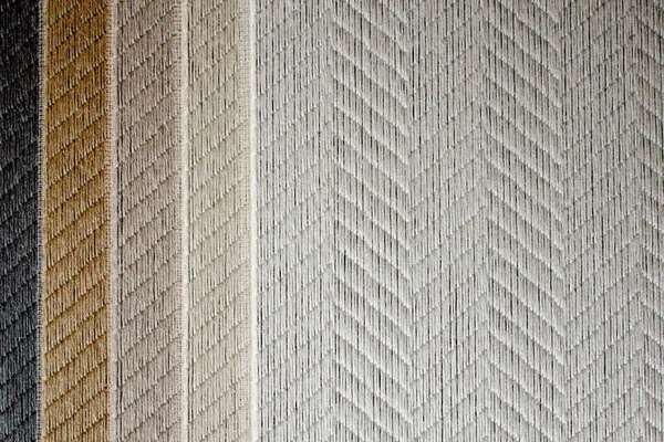 Échantillons Tissus Texturés Différentes Couleurs Pour Fabrication Stores Tissu Pour — Photo