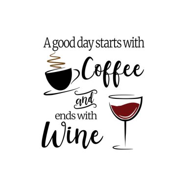 Yazdırma ögeleri için kahve tipografi tasarımı