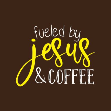 Yazdırma ögeleri için kahve tipografi tasarımı