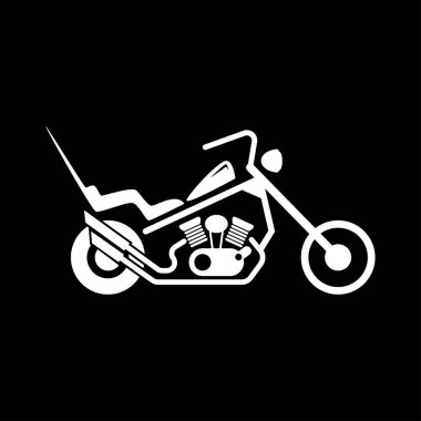 Motosiklet, vektör çizimi basit tasarım