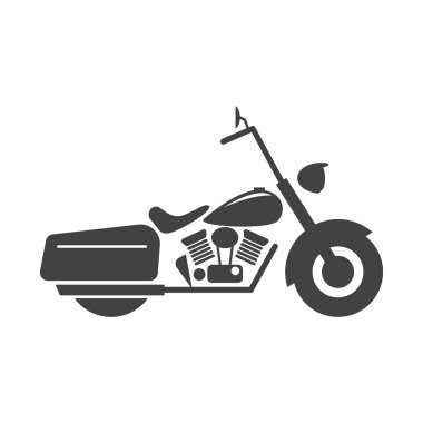 Motosiklet, vektör çizimi basit tasarım