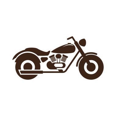 Motosiklet, vektör çizimi basit tasarım