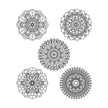 Mandala şarkıları, vektör illüstrasyon tasarımı