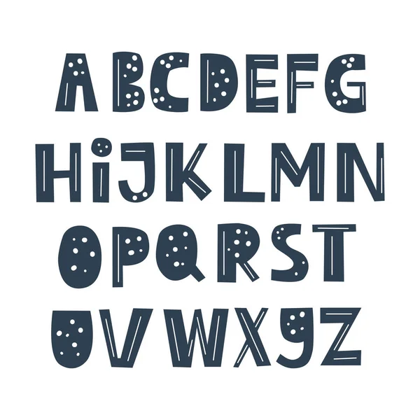 Alfabeto Divertido Diseño Ilustración Vectorial — Archivo Imágenes Vectoriales