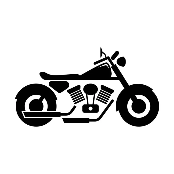 Motorrad Vektorillustration Einfaches Design — Stockvektor