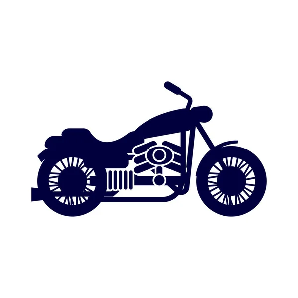 Motocicleta Ilustración Vectorial Diseño Simple — Vector de stock