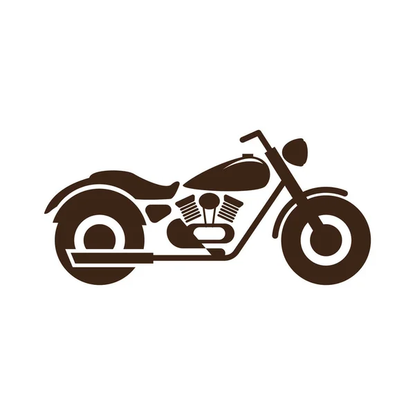 Motocicleta Ilustración Vectorial Diseño Simple — Vector de stock