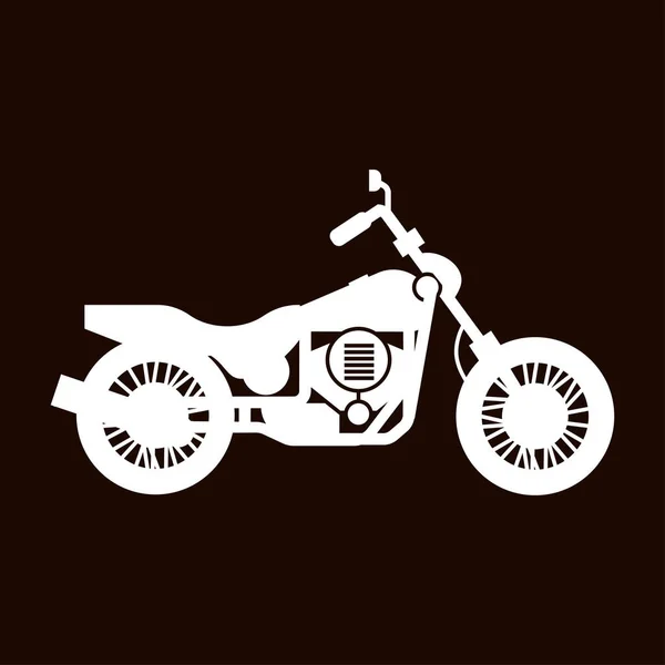 Motorrad Vektorillustration Einfaches Design — Stockvektor