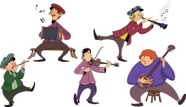 Farklı Plyaing Enstrüman Müzisyenleri
