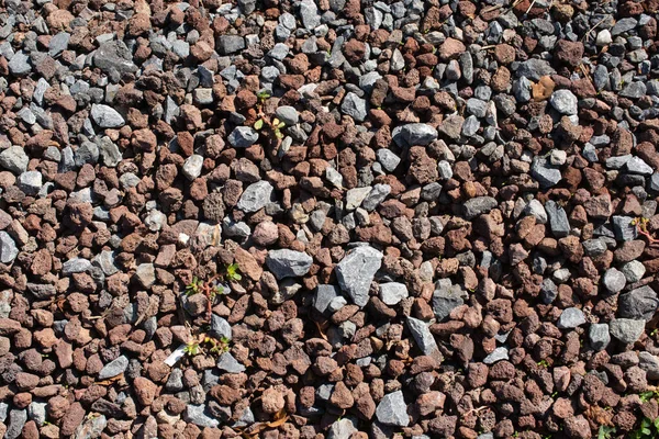 Bakgrundskonsistens Består Små Stenar — Stockfoto