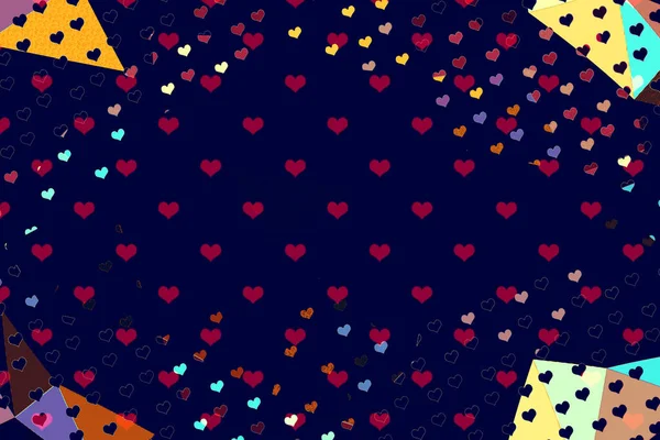 Абстрактная Картина Сердца Креативная Мраморная Текстура Сердца — стоковое фото