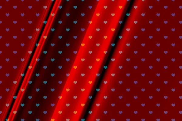 Hartpatronen Sjabloon Voor Wenskaart Valentijnsdag — Stockfoto