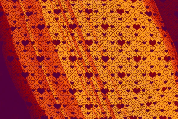 Wzory Serc Szablon Karty Okolicznościowej Lub Walentynki — Zdjęcie stockowe