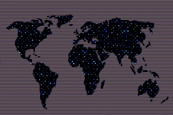 Világtérkép Tervezés Föld Kontinensekkel Európa Amerika Ázsia Ausztrália Térképe Lapos — Stock Fotó