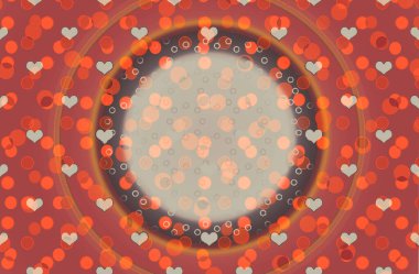 Yaratıcı soyut kalp desenli arkaplan dokusu