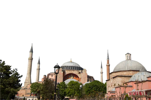 Mosque Isolated White Background Islamic Background Mosque Istanbul — Stock Photo, Image