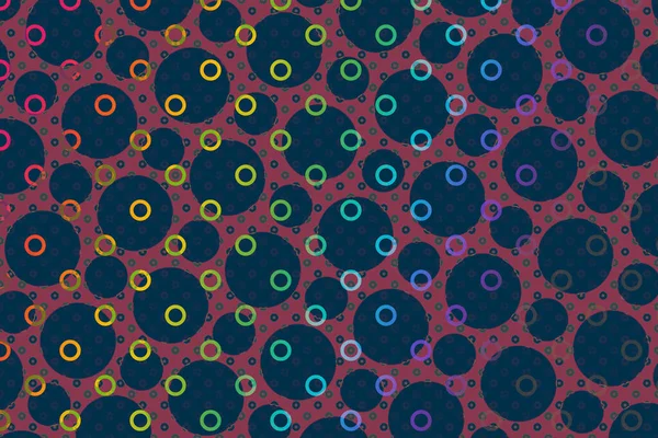 Yaratıcı konsept renkli noktalar arkaplanı. Poster, kart, pankart, boş baloncuk için soyut noktalı tasarım