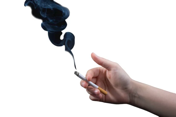 Tobacco Smoke Addiction Unhealthy Lifestyle Stop Smoking Quit Smoking Smoking — Stock Photo, Image