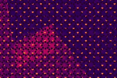 Yaratıcı soyut kalp desenli arkaplan dokusu