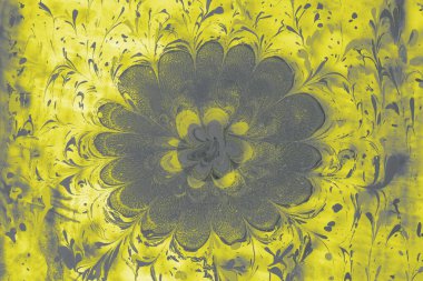 Soyut boyalı yaratıcı ebru sanat arka planı. Mermer desenli çiçek desenleri