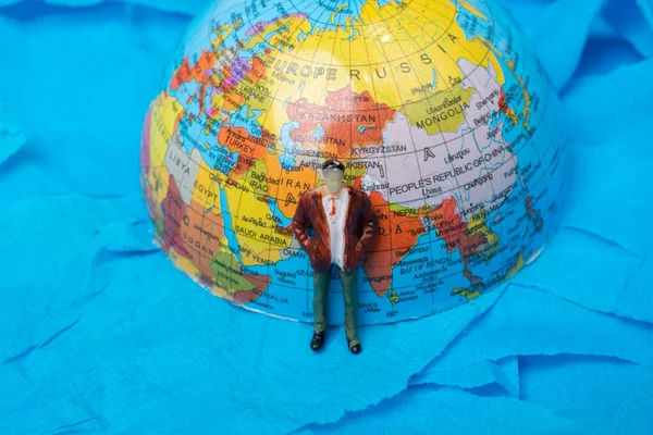 World globe model. Global business  and ecology concept.