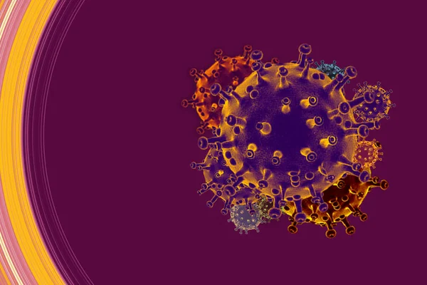 Covid Coronavirus Malattia Fondo Focolaio Smettere Diffondere Virus Corona Epidemia — Foto Stock