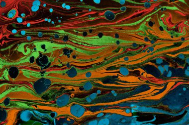 Kumaş için soyut yaratıcı mermer desen. Yazdırma için Ebru mermer efekt yüzey deseni tasarımı