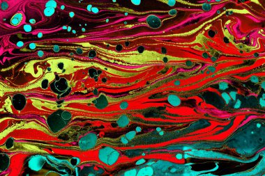 Kumaş için soyut yaratıcı mermer desen. Yazdırma için Ebru mermer efekt yüzey deseni tasarımı