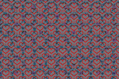 Yaratıcı soyut kalp desenli arkaplan dokusu