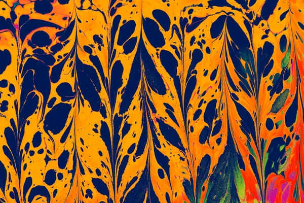 Kreative Ebru Kunst Hintergrund Mit Abstrakter Farbe Marmorierende Textur Florale — Stockfoto