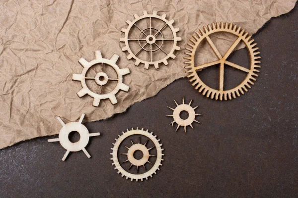 Gear Wheels Concept Mechanism — Stock Photo, Image